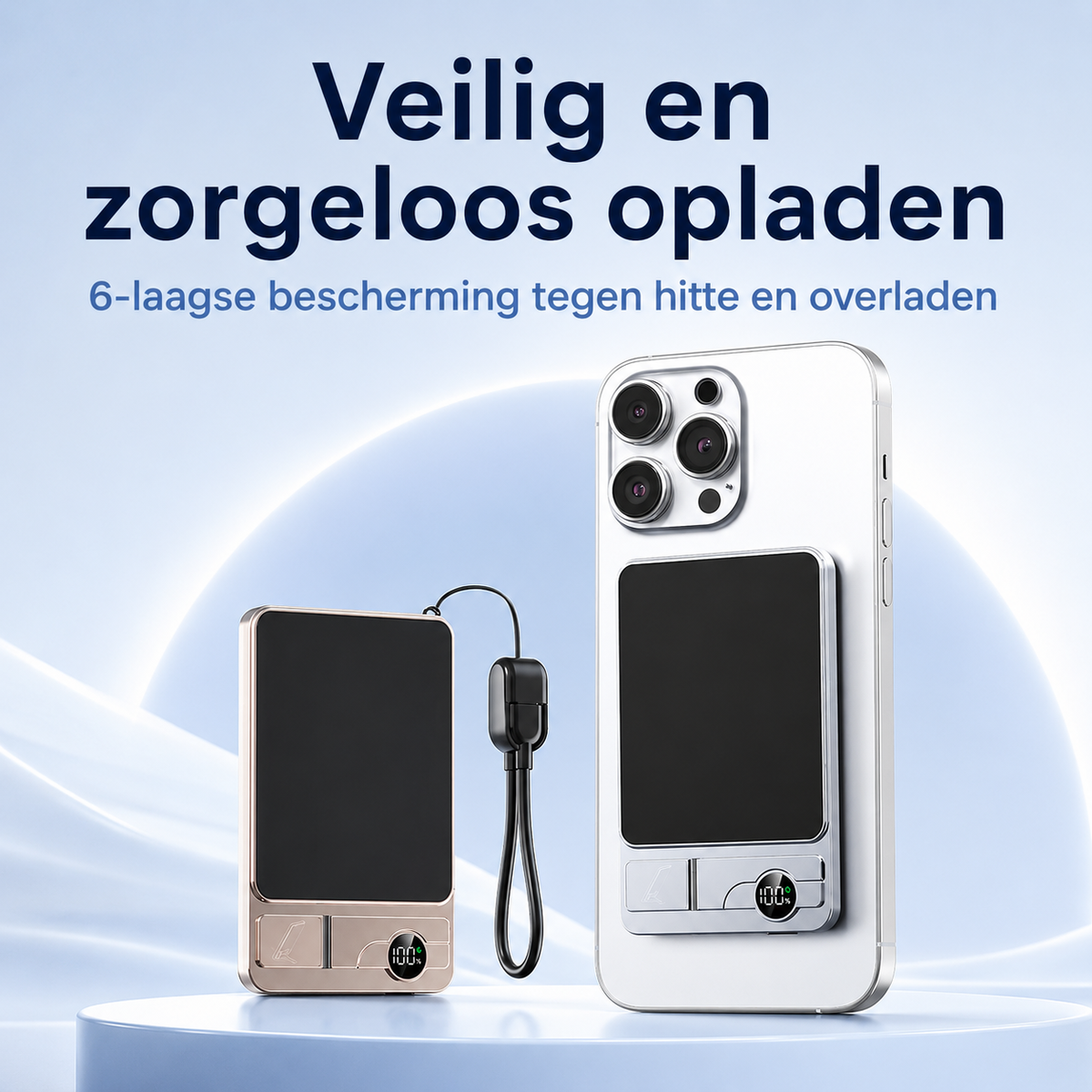 PowerSnap™ Pro | Nooit meer een lege batterij met deze compacte 3-in-1 ultra snellader