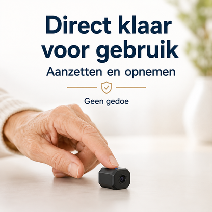 MiniCam™ | Live meekijken én opnemen zonder wifi of stroom