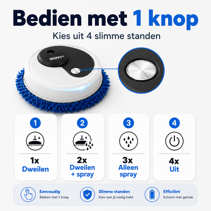 Moppy™ 4in1 slimme huishoudrobot | Nooit meer zelf de vloer schoonmaken!