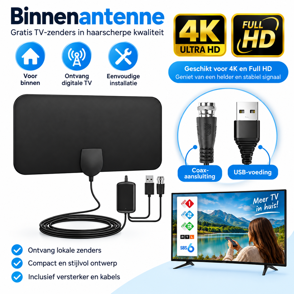 TVDirect™ | Krijg HD & 4K zenders zonder maandelijkse kosten | 1+1 gratis