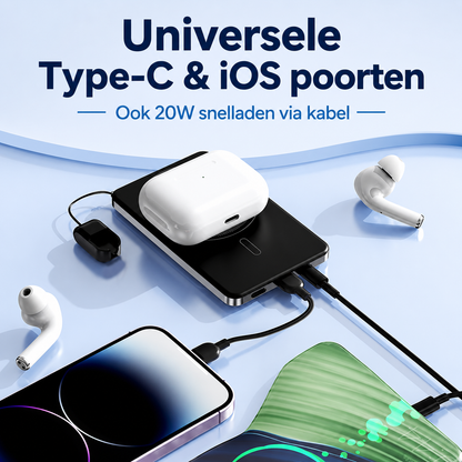 PowerSnap™ Pro | Nooit meer een lege batterij met deze compacte 3-in-1 ultra snellader
