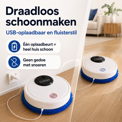 Moppy™ 4in1 slimme huishoudrobot | Nooit meer zelf de vloer schoonmaken!