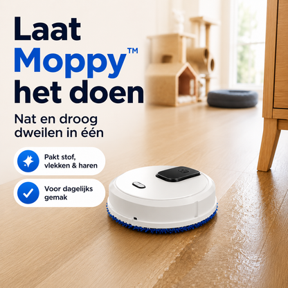 Moppy™ 4in1 slimme huishoudrobot | Nooit meer zelf de vloer schoonmaken!