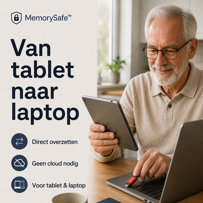 MemorySafe™ | Extra opslag voor telefoon, tablet & laptop