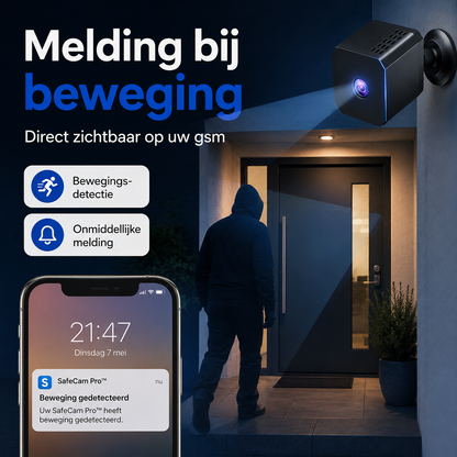 SafeCam Pro™ | Altijd beveiligd – zelfs zonder internet of stroom