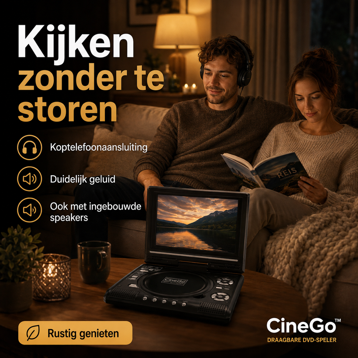 CineGo™ | Bekijk uw DVD’s overal, zonder internet