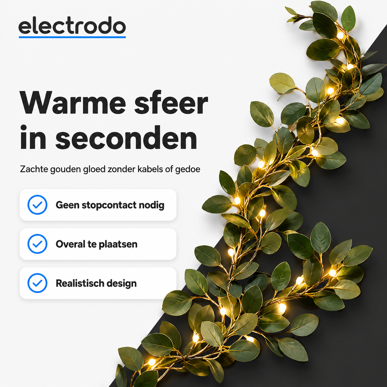 LumiVine™ | Van saai naar sfeervol – zonder moeite of kabels