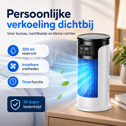 HydroChill™ draagbare airco | Snel & Fluisterstil Ruimtes Koelen
