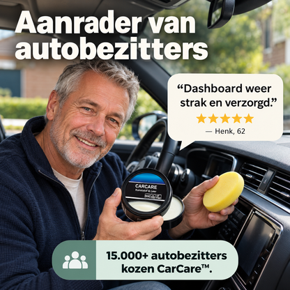 CarCare™ | Laat dof leer en kunststof er weer verzorgd en diep van kleur uitzien | 1+1 gratis