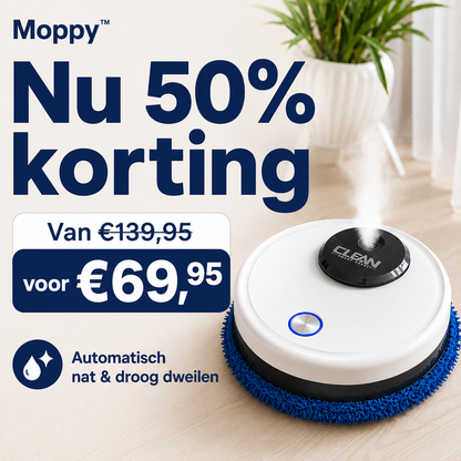 Moppy™ 4in1 slimme huishoudrobot | Nooit meer zelf de vloer schoonmaken!