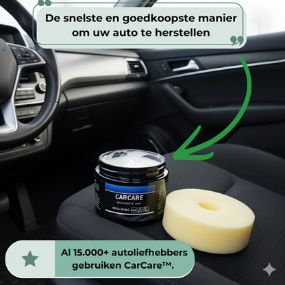 CarCare™ | Laat dof leer en kunststof er weer verzorgd en diep van kleur uitzien | 1+1 gratis