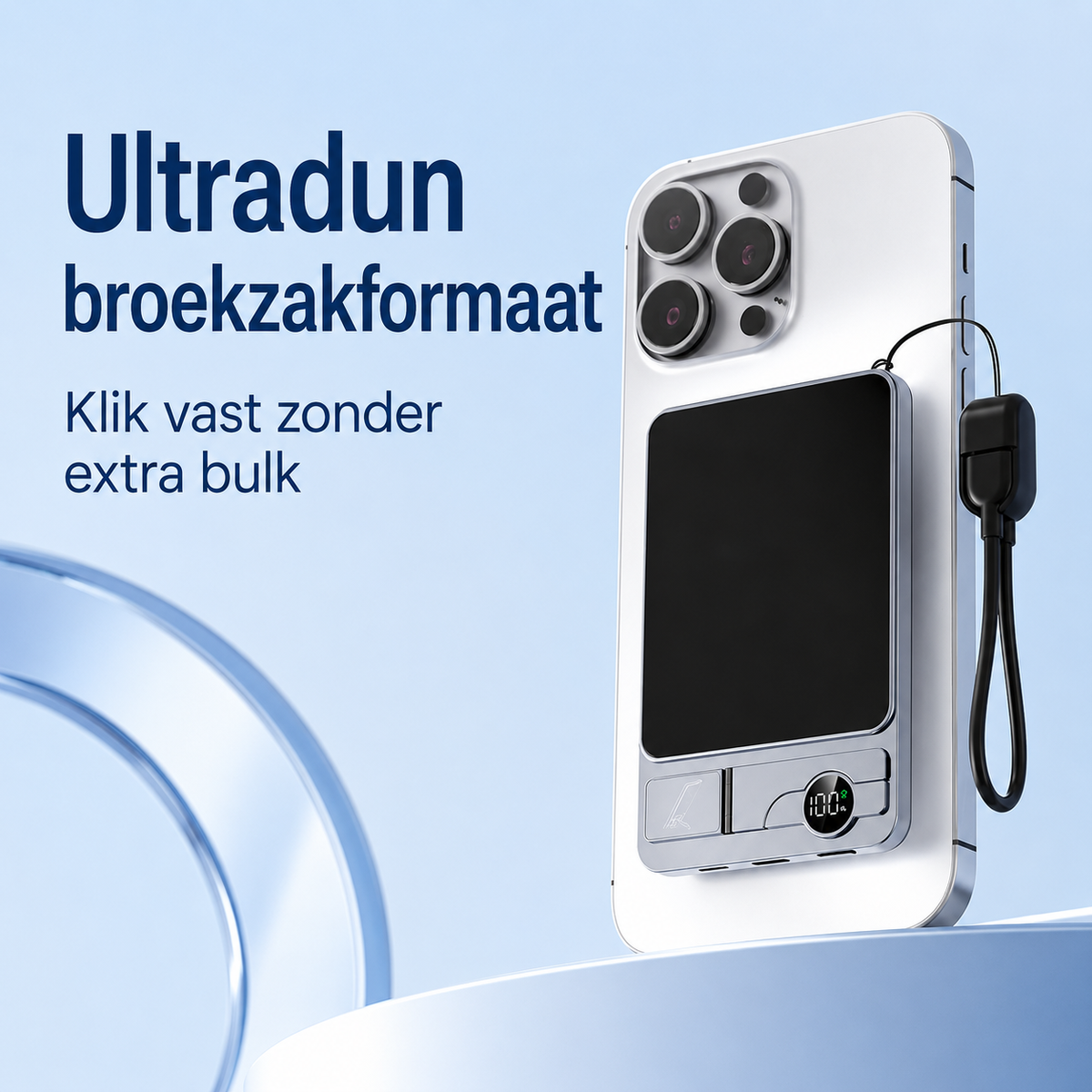 PowerSnap™ Pro | Nooit meer een lege batterij met deze compacte 3-in-1 ultra snellader