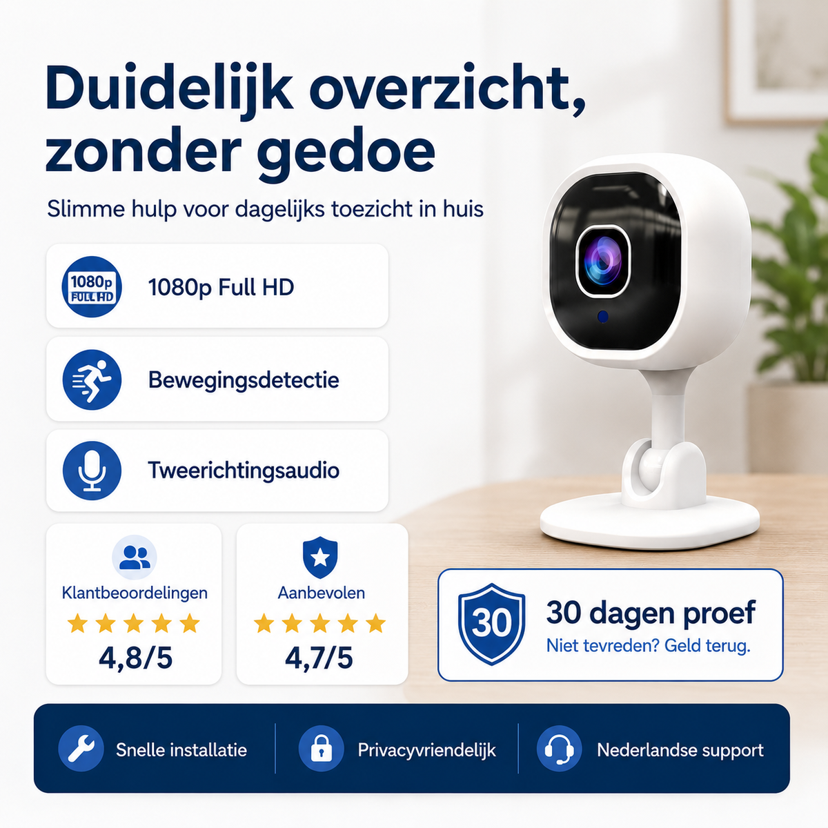 FlexCam™ Pro | Maximale beveiliging, overal werkend zonder stroom of wifi!