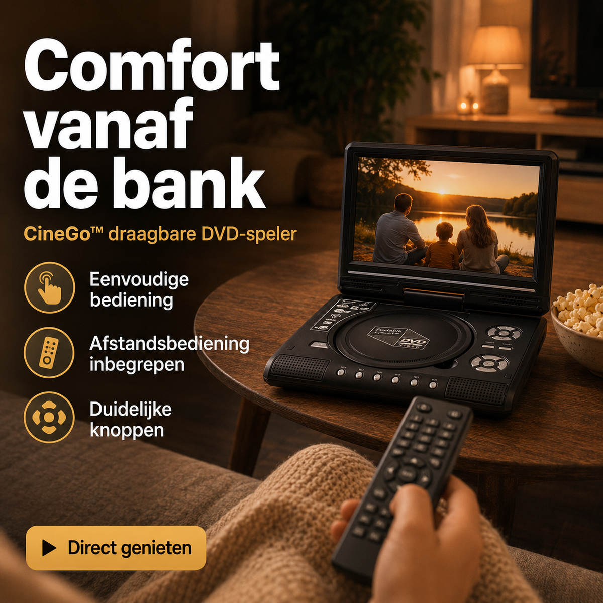 CineGo™ | Bekijk uw DVD’s overal, zonder internet
