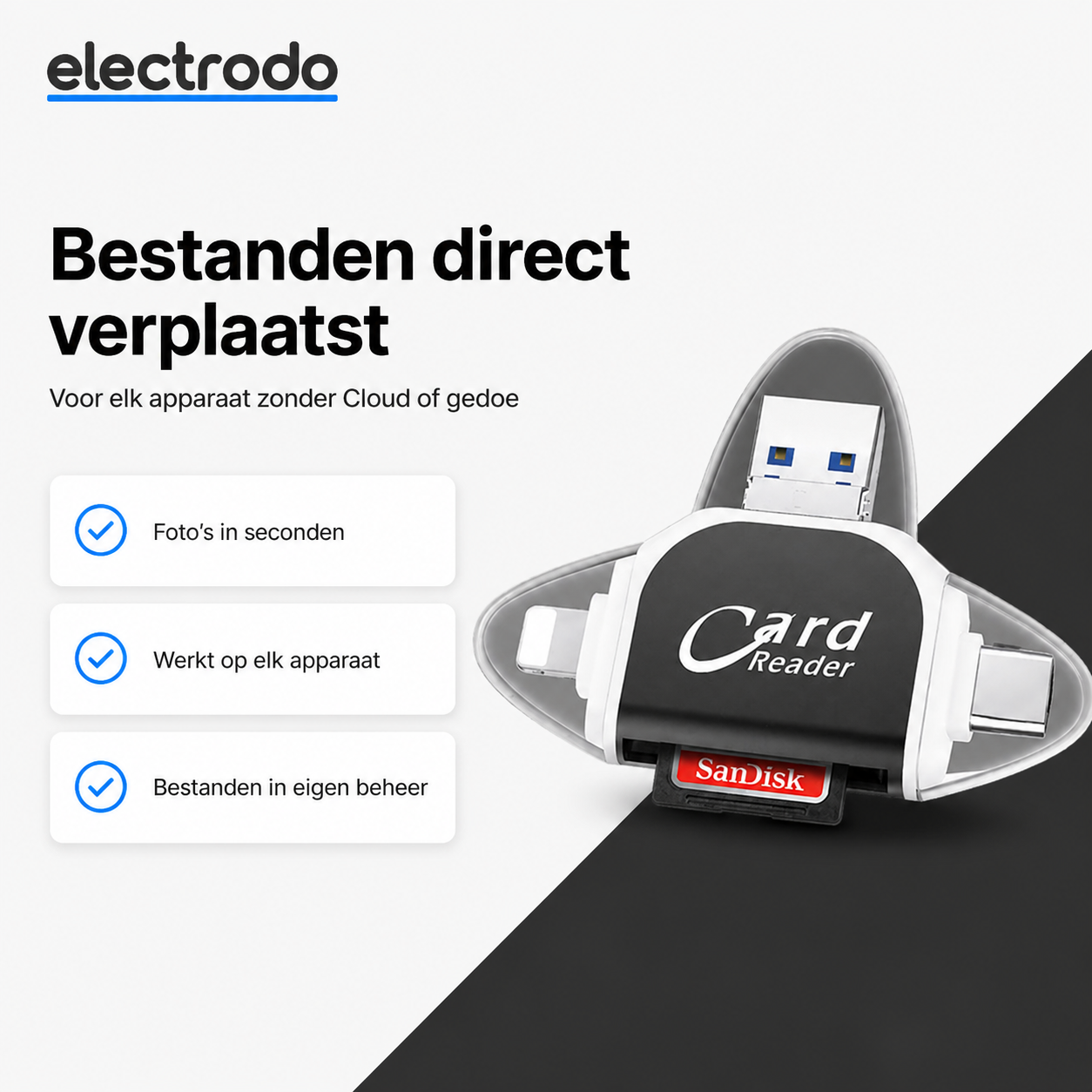 SmartCard™ - Zet alles in seconden over tussen al uw apparaten