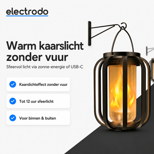 FlameGlow | Altijd licht, zelfs zonder stopcontact of zon