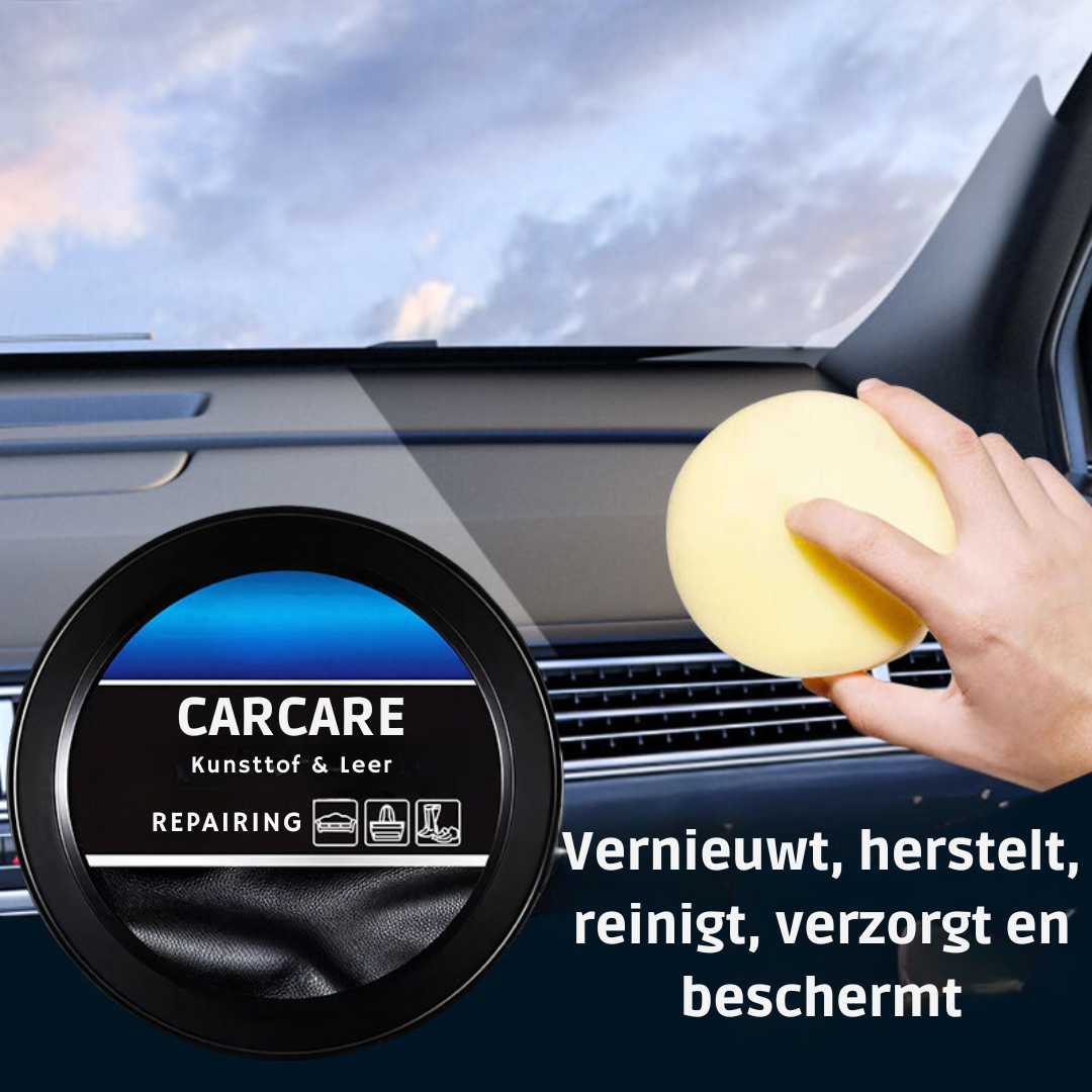 CarCare™ | Laat dof leer en kunststof er weer verzorgd en diep van kleur uitzien | 1+1 gratis