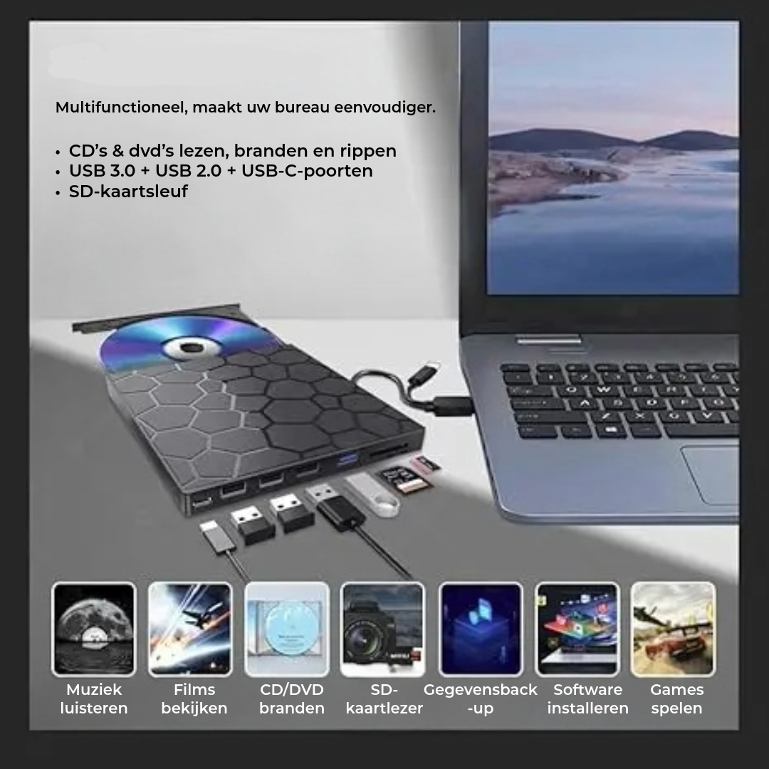 RetroRevive™ - Bekijk alle CD’s en DVD’s direct op elke computer of laptop