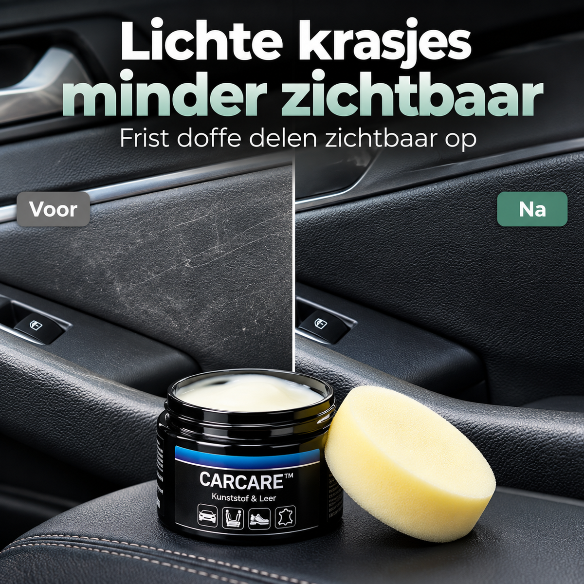 CarCare™ | Laat dof leer en kunststof er weer verzorgd en diep van kleur uitzien | 1+1 gratis