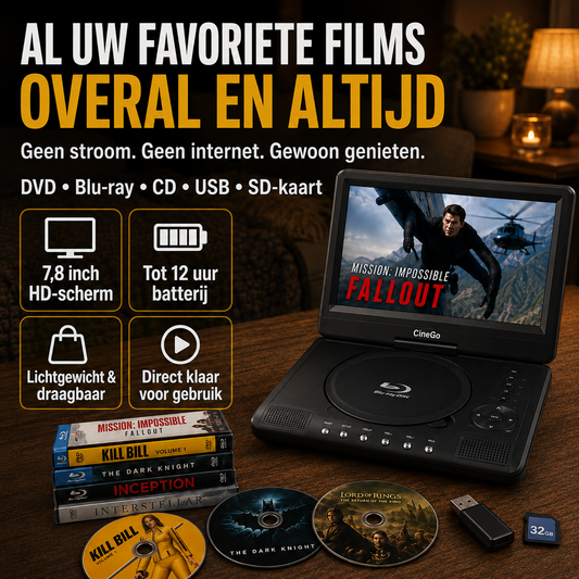 CineGo™ | Bekijk uw DVD’s overal, zonder internet