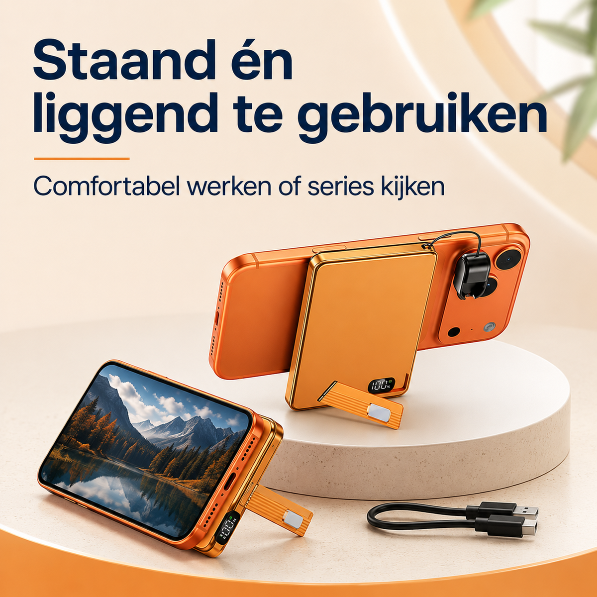 PowerSnap™ Pro | Nooit meer een lege batterij met deze compacte 3-in-1 ultra snellader