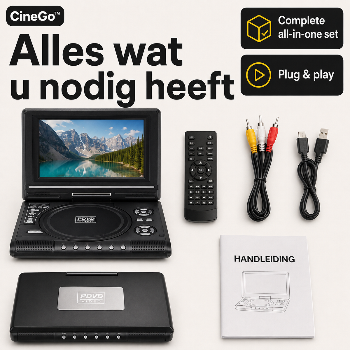 CineGo™ | Bekijk uw DVD’s overal, zonder internet