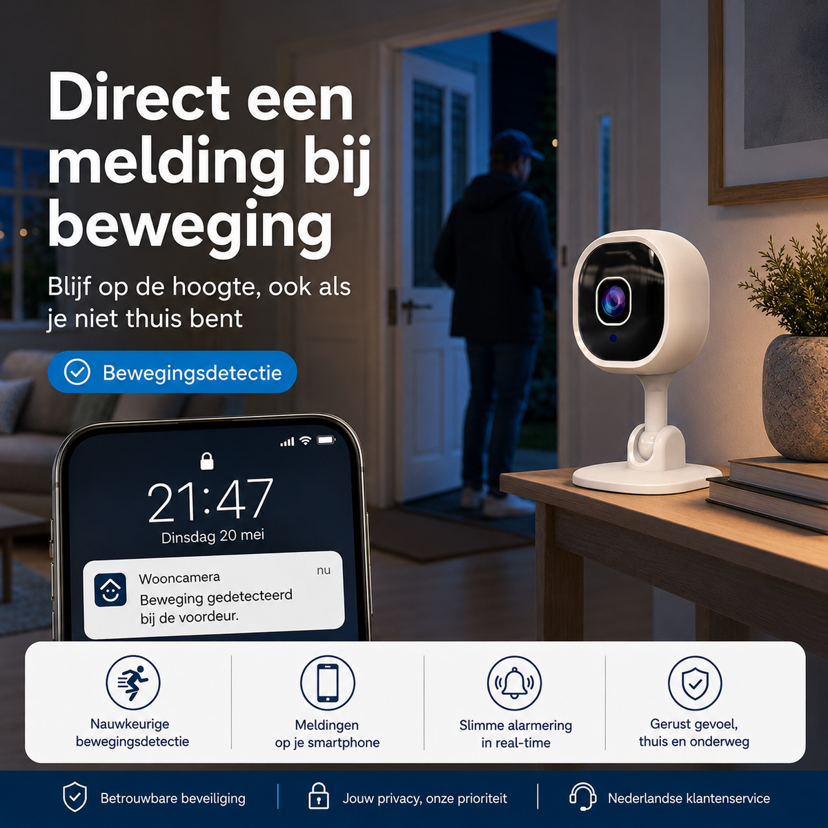 FlexCam™ Pro | Maximale beveiliging, overal werkend zonder stroom of wifi!