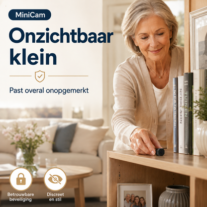 MiniCam™ | Live meekijken én opnemen zonder wifi of stroom