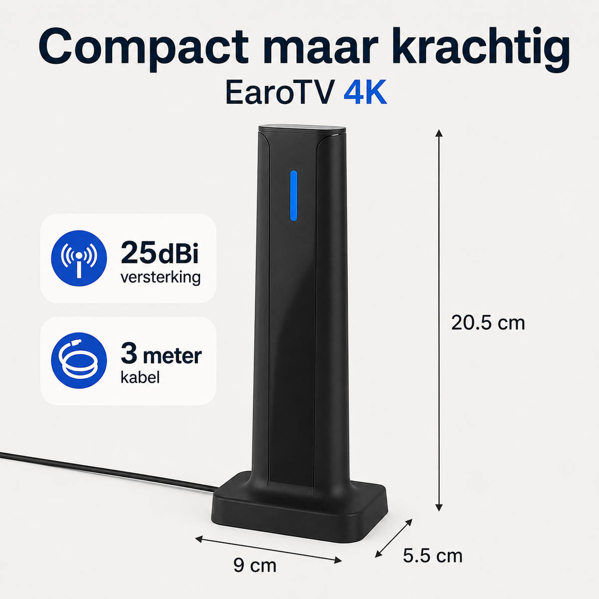 EaroTV 4K | Krijg gratis HD-zenders zonder kabel, smart-tv of Wi-Fi