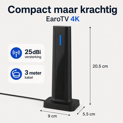 EaroTV 4K | Krijg gratis HD-zenders zonder kabel, smart-tv of Wi-Fi