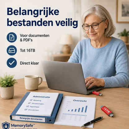 MemorySafe™ | Extra opslag voor telefoon, tablet & laptop
