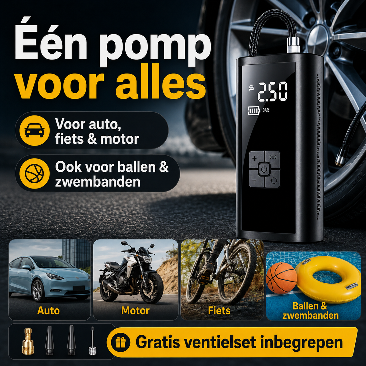 AirPump™ | Bespaar direct op brandstof en luchtkosten
