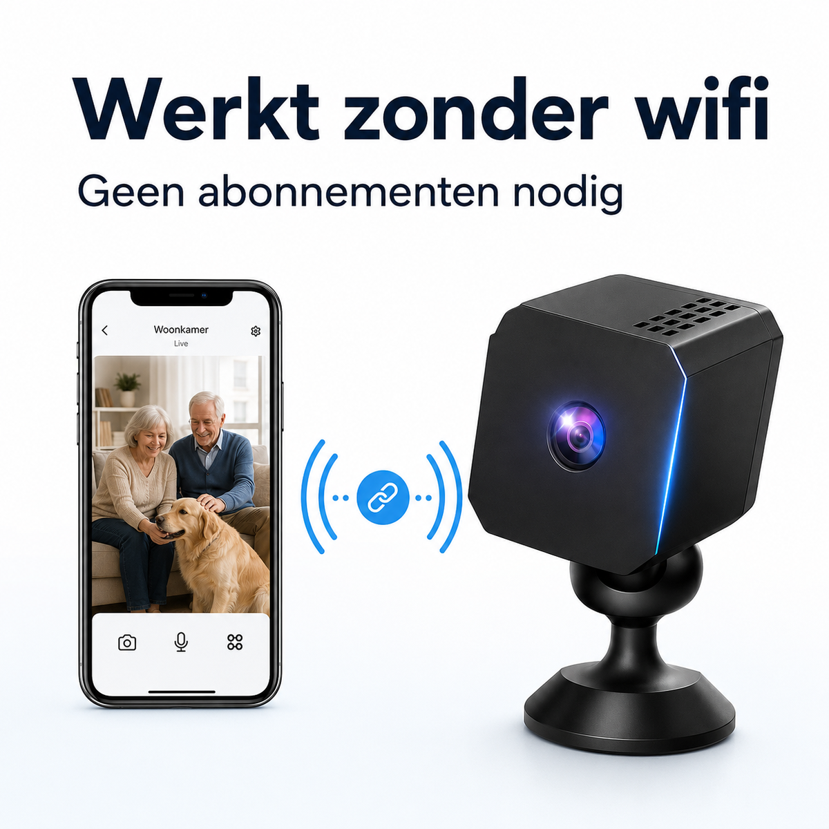 SafeCam Pro™ | Altijd beveiligd – zelfs zonder internet of stroom