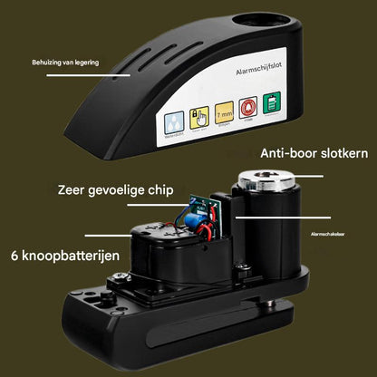 SirenLock™ | Beveilig uw fiets of motor met één klik tegen diefstal